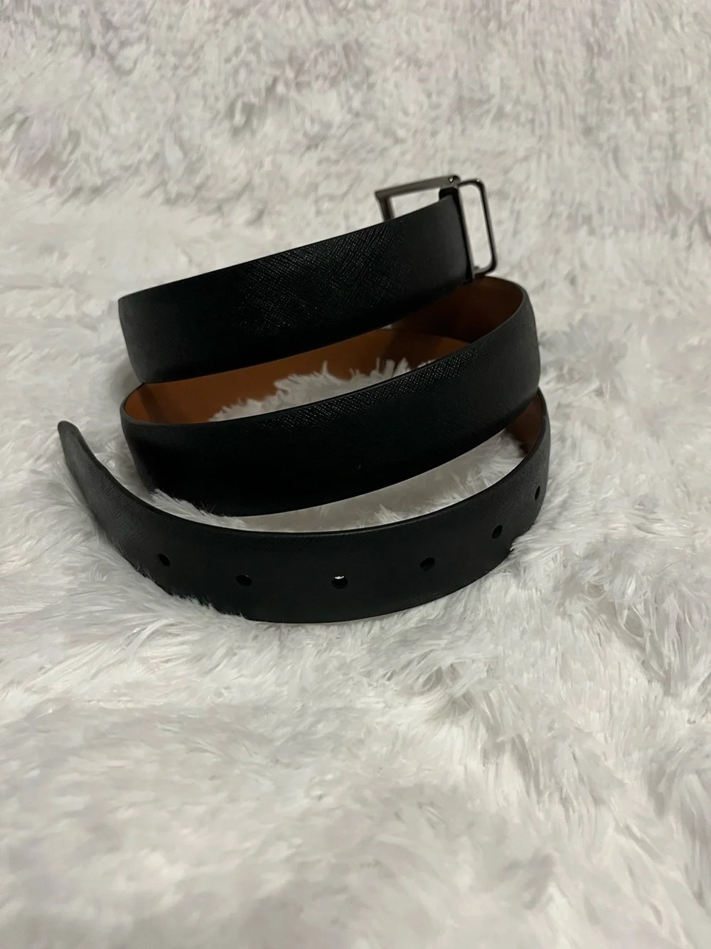Walter Hagen 📿 NWT LG Black Men’s Belt Reversible to Brown with Gunmetal Buckle
